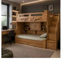 تخت دوطبقه مدل لاکچری(بی واسطه خریدکن)/چکی