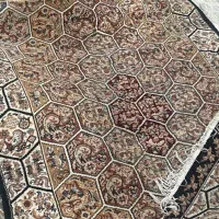 ی جفت قالیچه کارکرده سه متری