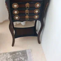 میز تلفن چوبی