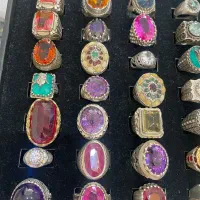 انگشتر نقره موزانایت اوپال اماتیس