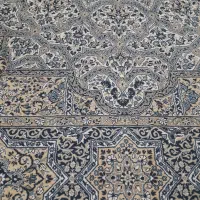 دو عدد فرش۱۲ متری در حد نو فرش آبی ستاره کویر یزد