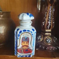 چایدون قلم آبی  عتیقه تمام نقاشی دست ارسال اصفهان