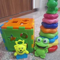 مکعب هوش و حلقه و جغجغه کودک