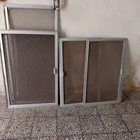 پنجره آلومینیومی به همراه توری