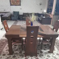 میز غذا خوری ۶نفره با ۴ عدد صندلی