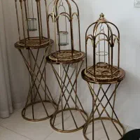 مبل میزهاش میزتلفن تلفن اباژوررومیزی میزعسلی طلایی