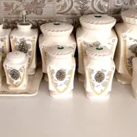 پا سماوری بانکه آباژور گلدان  وگل مصنوعی