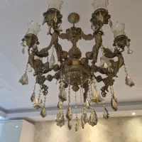 لوستر برنج طرح ملکه  سفارشی ۸ شعله