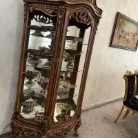 بوفه ویترین سلطنتی چوب گردو