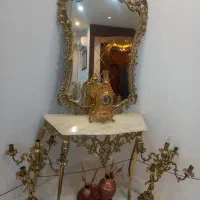 خریدار فروش  انواع آینه میز شمعدان  ساعت برنجی