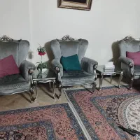 مبل نقره ای9نفره