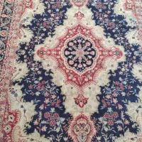 فرش۶متری تمام نخ کرم سرمه ای