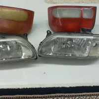چراغ جلو وعقب پراید