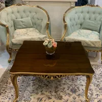 مبل نیم ست ورق طلا