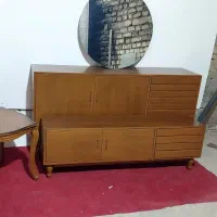آینه و کنسول روکش چوب راش