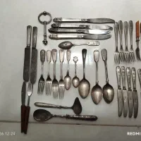 قاشق چنگال عتیقه قاجاری