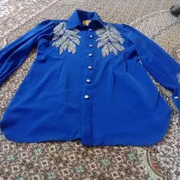 شومیز مجلسی جواهردوزی شده مزونی
