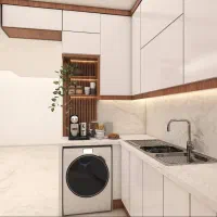 کابینت کمد دیواری میز ام دی اف ملامین MDF