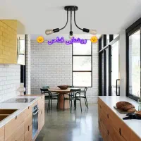 لوستر سقفی سه شعله حبابی روشنایی فتاحی