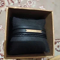 دستبند چرم و طلادستبند