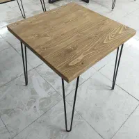میز نهارخوری دو و چهار نفره روستیک چوب روسی و فلز