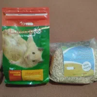 غذای همستر تاپ فید به همراه پوشال