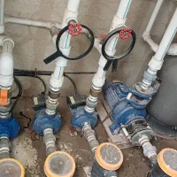 لوله کشی گاز و موتورخانه و تعمیرات استخر