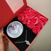 گردنبند اوریجینال مروارید عشق ( باکس گل )