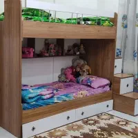 تخت خواب دو طبقه|تخت و سرویس خواب|مشهد, ابوذر|دیوار