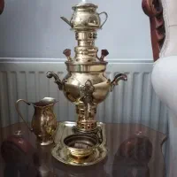 سماور رر  جنس برنج قدیمی سالم تمیز