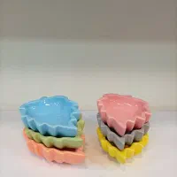 کاسه طرح برگ رنگی