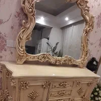 کنسول چوبی و آینه
