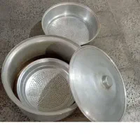 قابلمه روحی قدیمی و آبکش