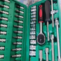 جعبه 46 عددی آچار جغجغه دو و چهارسو الن و بیت|ابزارآلات|مشهد, ابوذر|دیوار