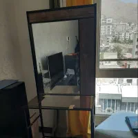 اینه کنسولی دو طبقه شیشه