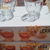 لیوان پارچه آب قندان مربا خوری ست کامل