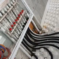 تاسیسات اب گرمایش از کف لوله کشی