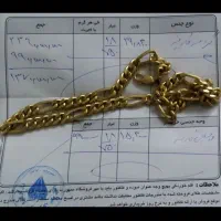 زنجیر گردنی کارتیه طلا و النگو طلا