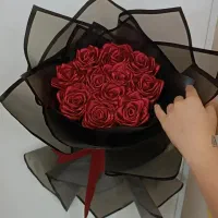 گل رز روبانی در هر رنگ و اندازه و تحویل فوری