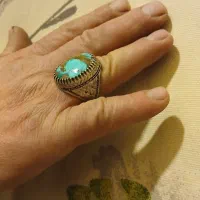 انگشتر نقره اصل نیشابور فیروزه