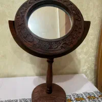 آینه پایه دار چوبی