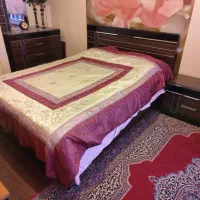 ست اتاق خواب(تختخواب و تشک و دراور و کشوی بغل تخت