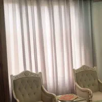 پرده شاین دار طوسی(جنس ترک)