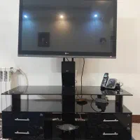 میز تلویزیون شیشه ای خارجی