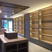 دکور مغازه با MDF  طراحی و اجرای حرفه‌ای سوین چوب