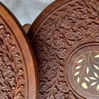 میز عسلی هندی آنتیک (۴ عدد)