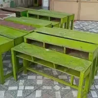 میز و نیمکت چوبی