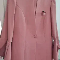 کت و شلوار رنگ صورتی چرک