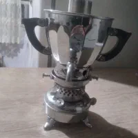 سماور نفتی قدیمی و ترازو کلکسیونی