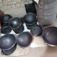 قابلمه ظروف چدن مشکی خالص اصل صندلی تاشو